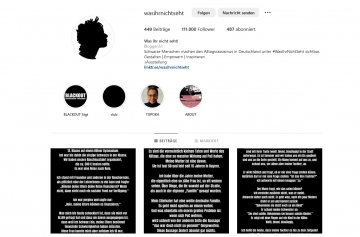 Screenshot des Instagram Kanals "Was ihr nicht seht"