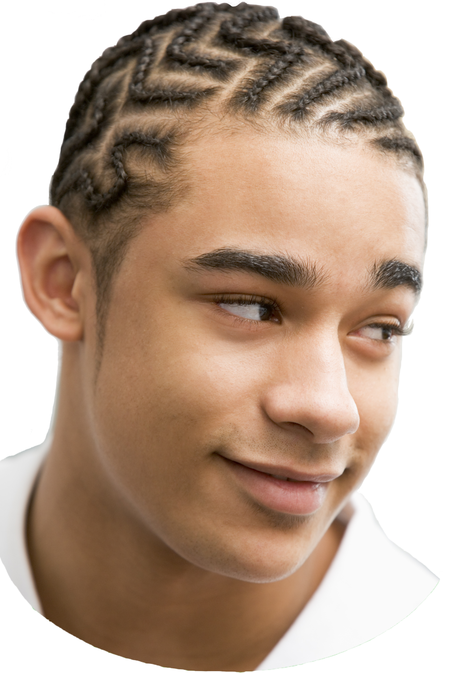 Junge mit Cornrows